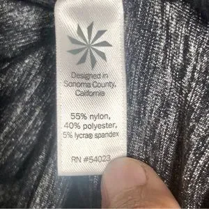 Athleta Tops Athleta Heather Black Gray Odyssey Ruched